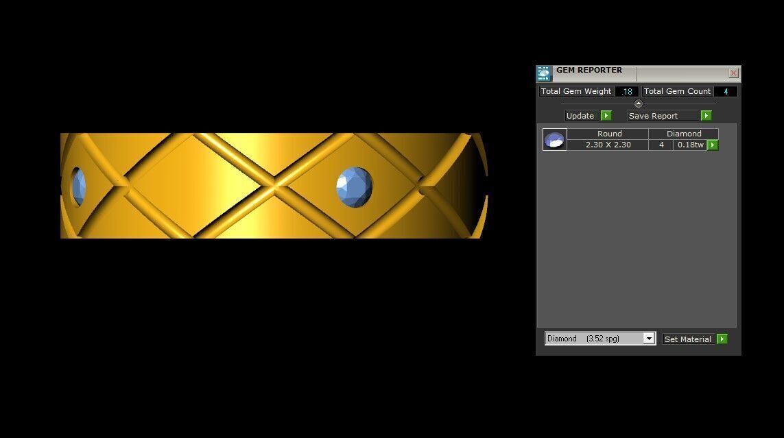 Band Ring 3D print model_5