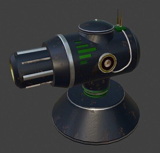 TD Tower 002 Low-poly 3D model