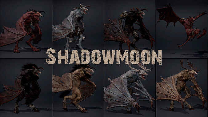 Shadowmoon Low-poly 3D model
