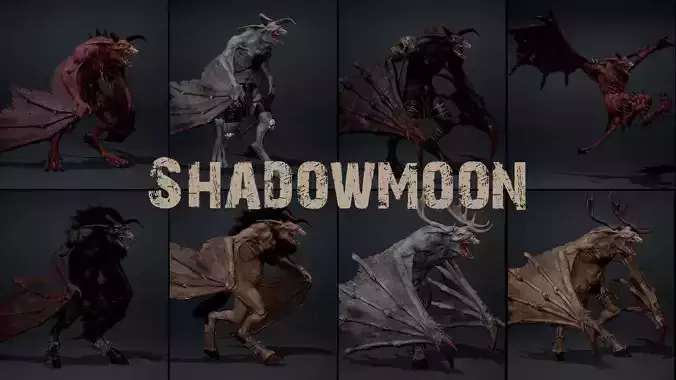 Shadowmoon Low-poly 3D model