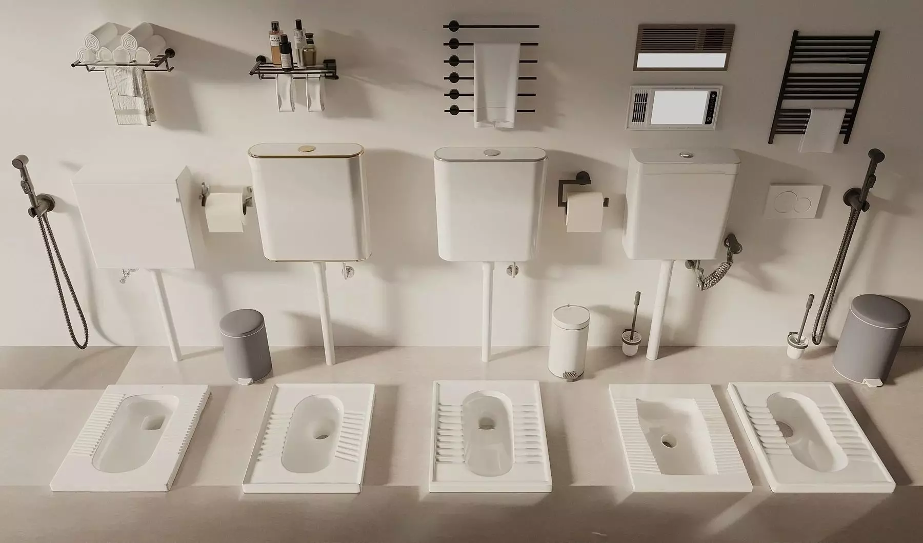 Bathroom 3D Set 044 VRAY Render 3D model