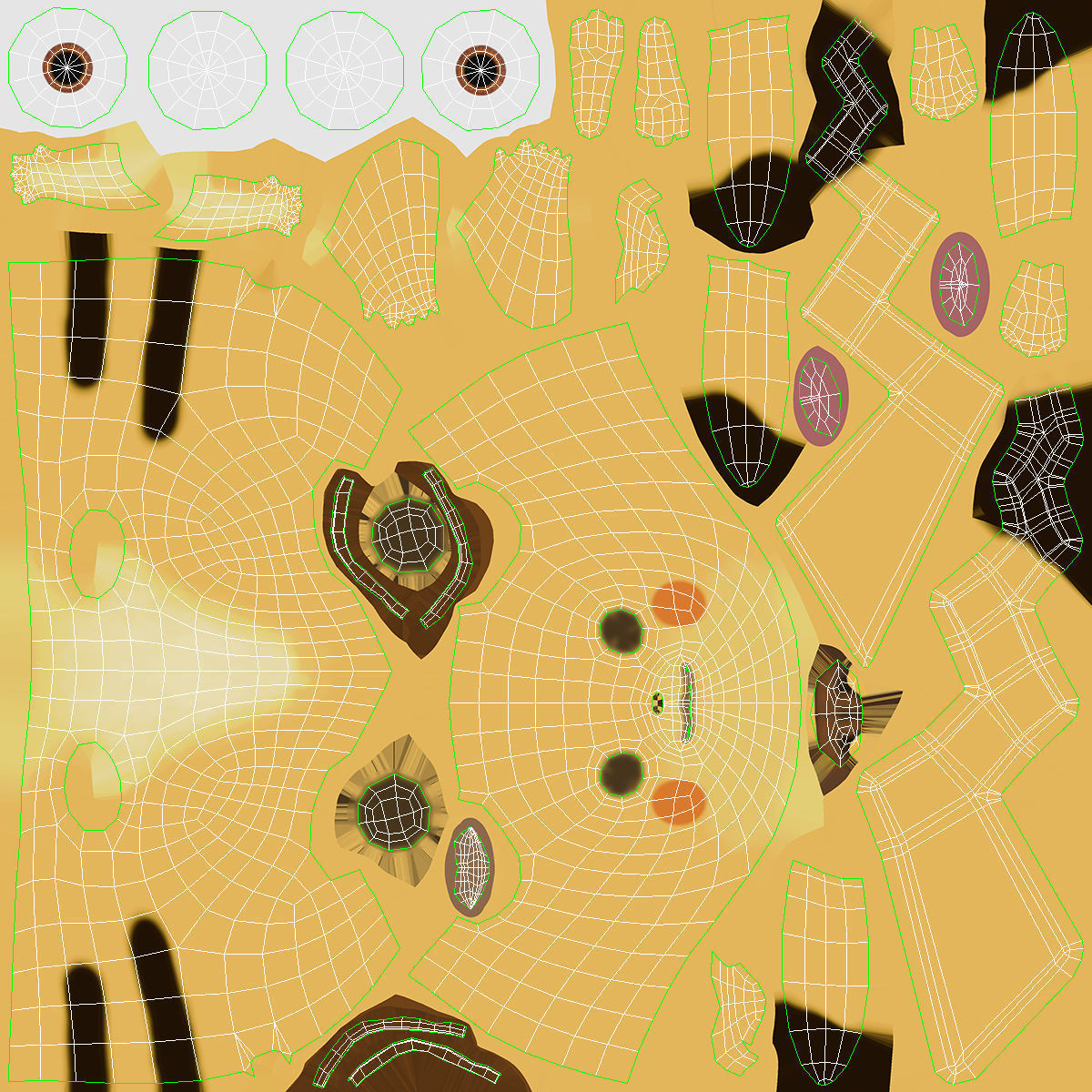 Happy Pikachu Character Fur 3D model_17