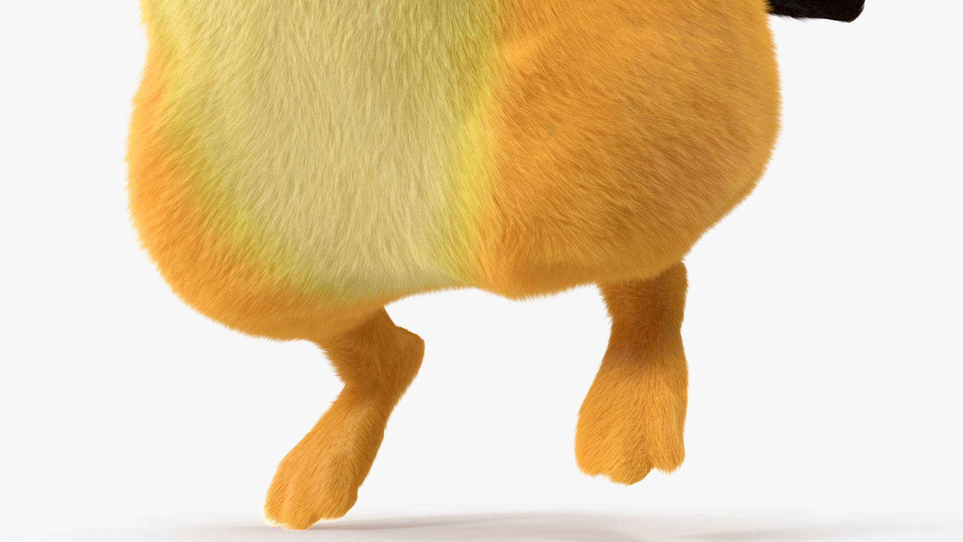 Happy Pikachu Character Fur 3D model_12