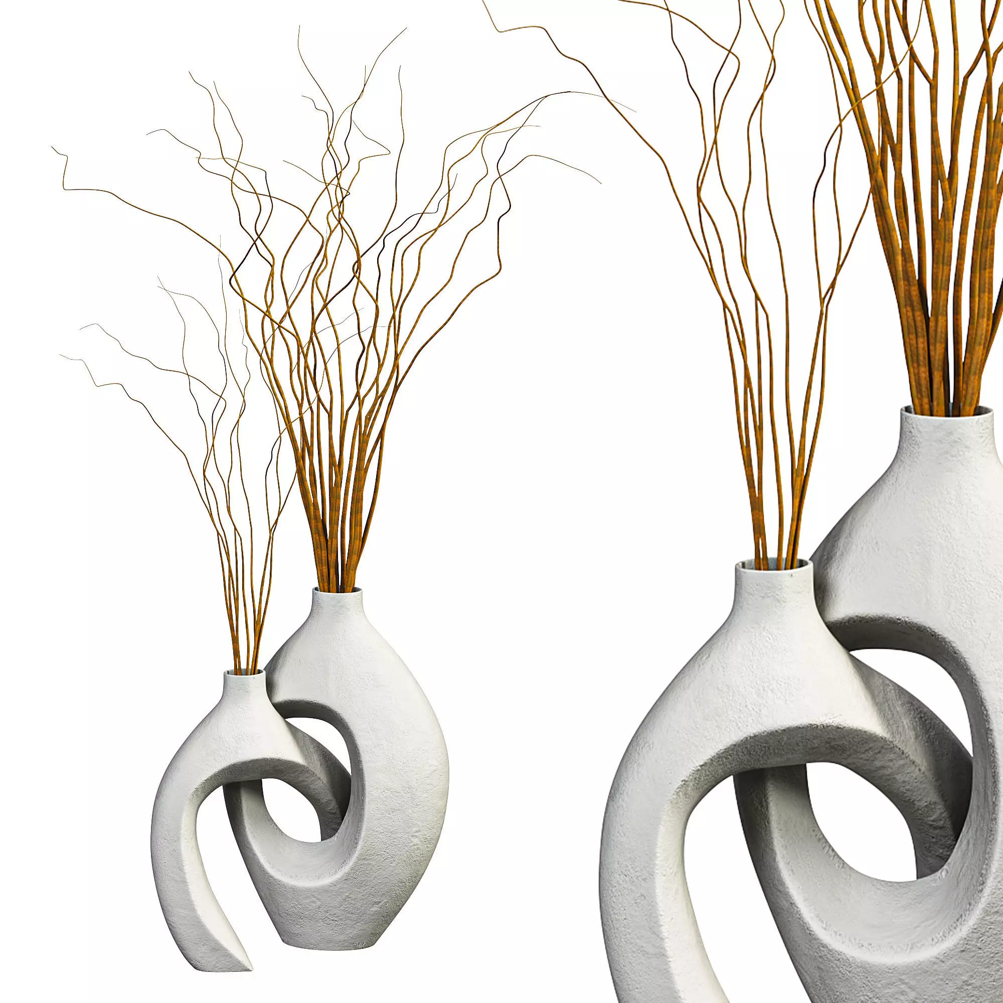 Nordic Style Ceramic Vase 3D model