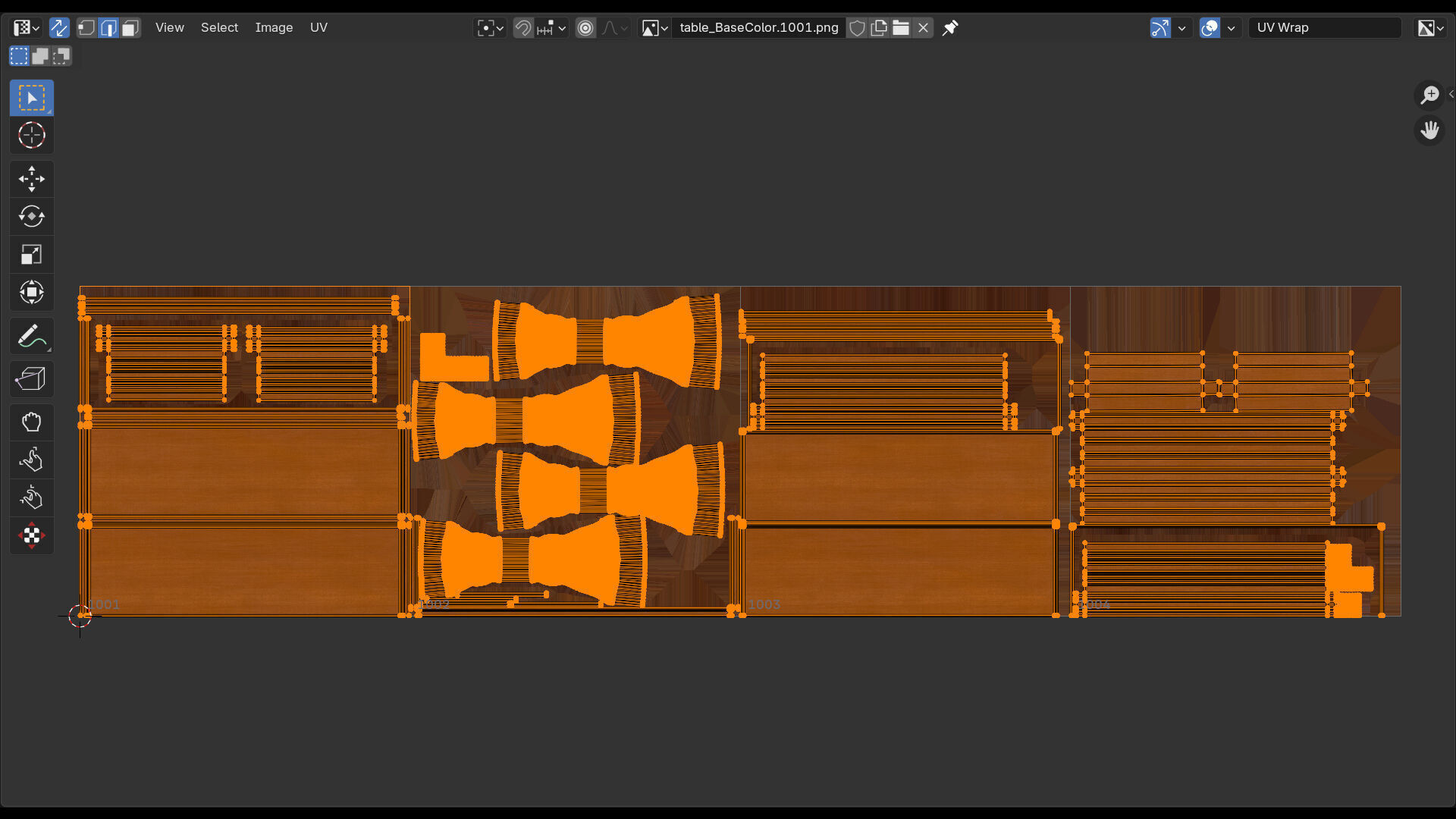 old table 3D model_14