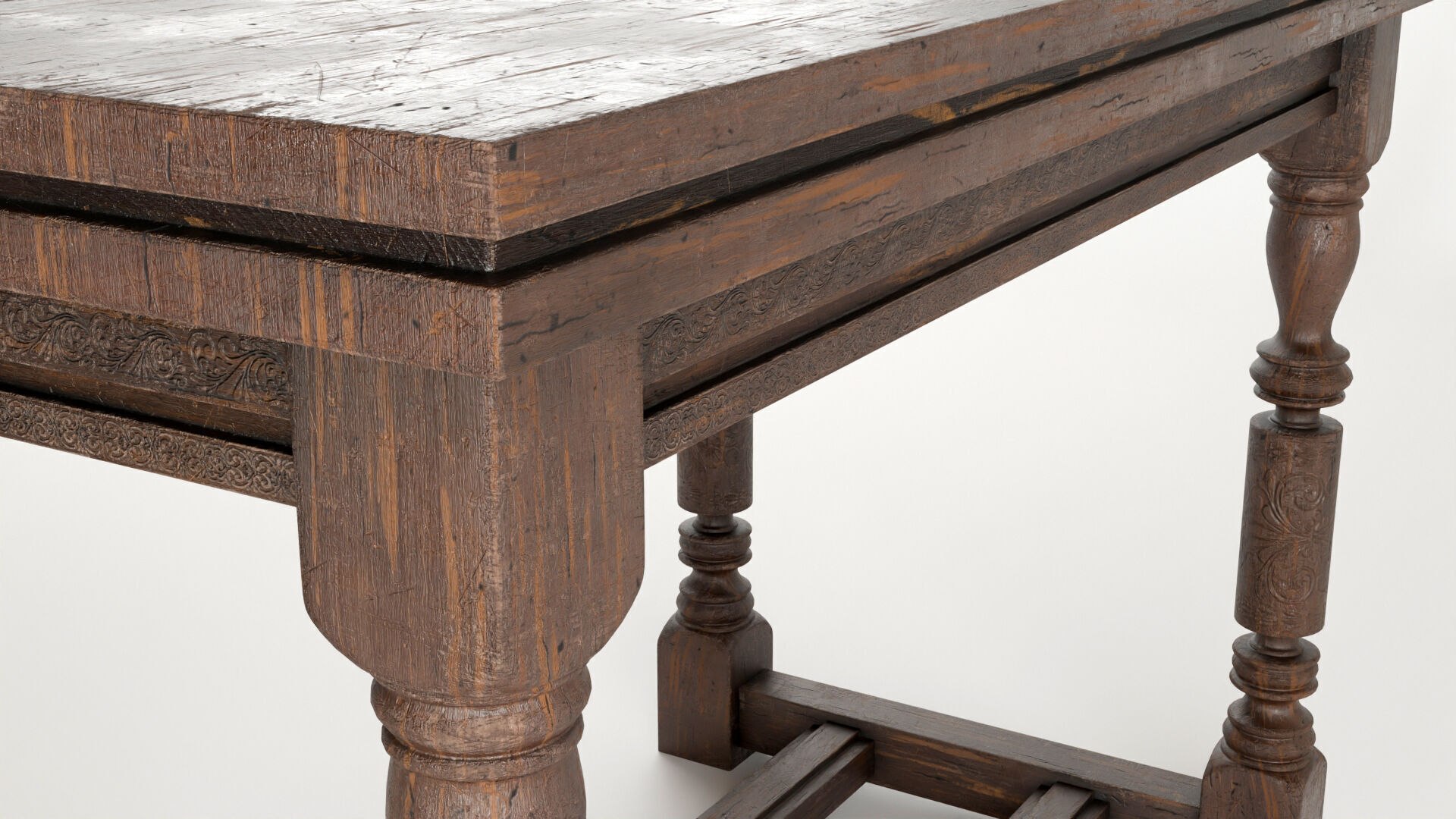 old table 3D model_4