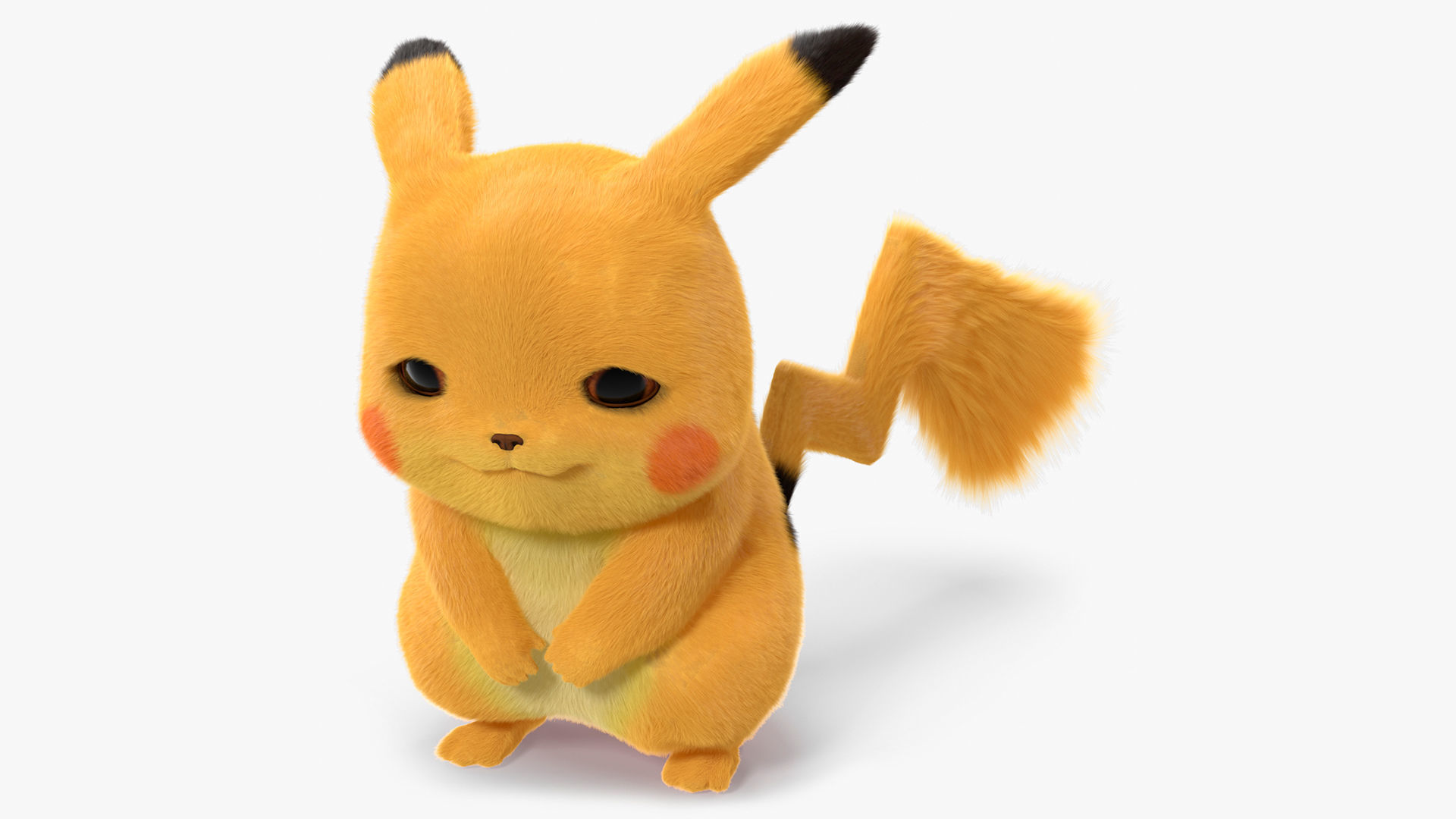 Pikachu Character Sad Fur 3D model_6