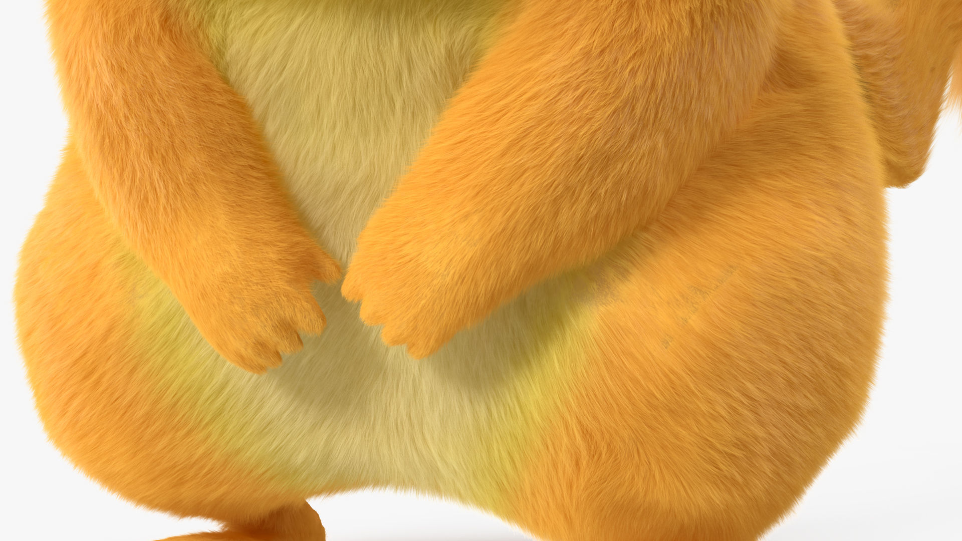 Pikachu Character Sad Fur 3D model_14