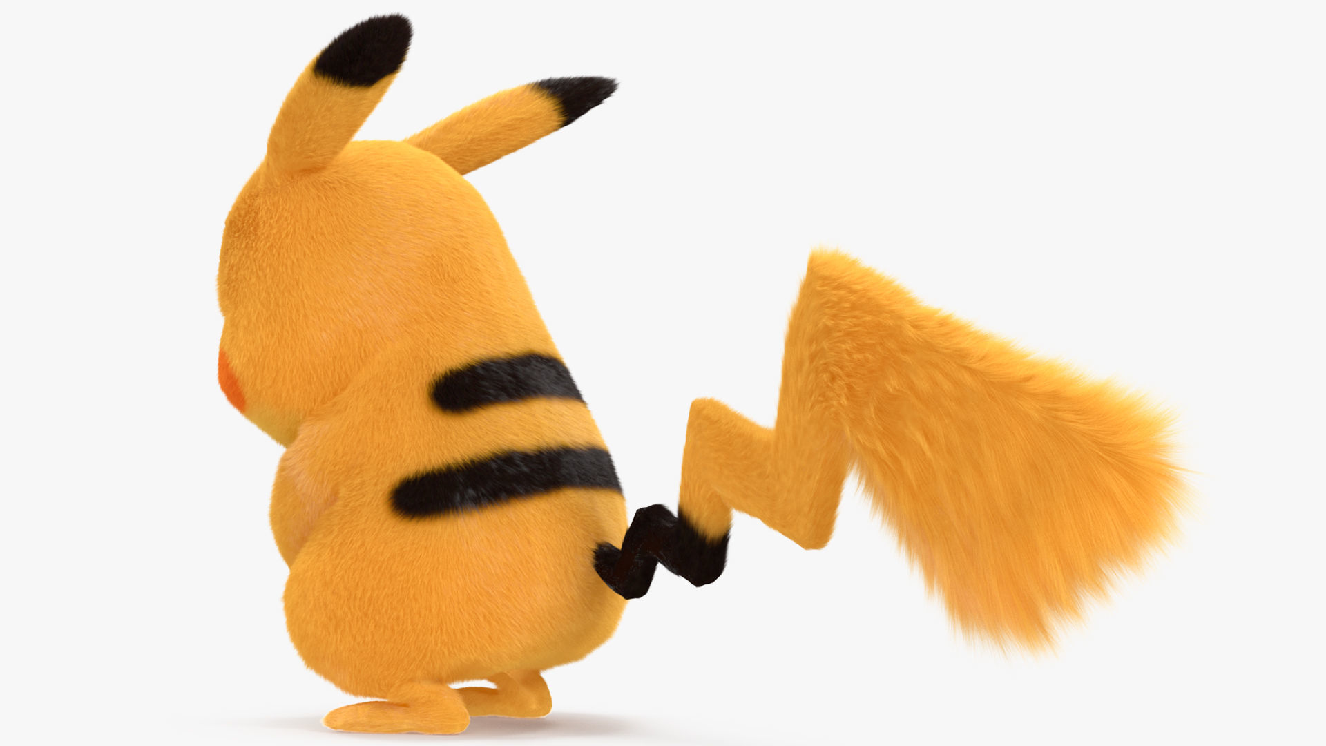 Pikachu Character Sad Fur 3D model_8