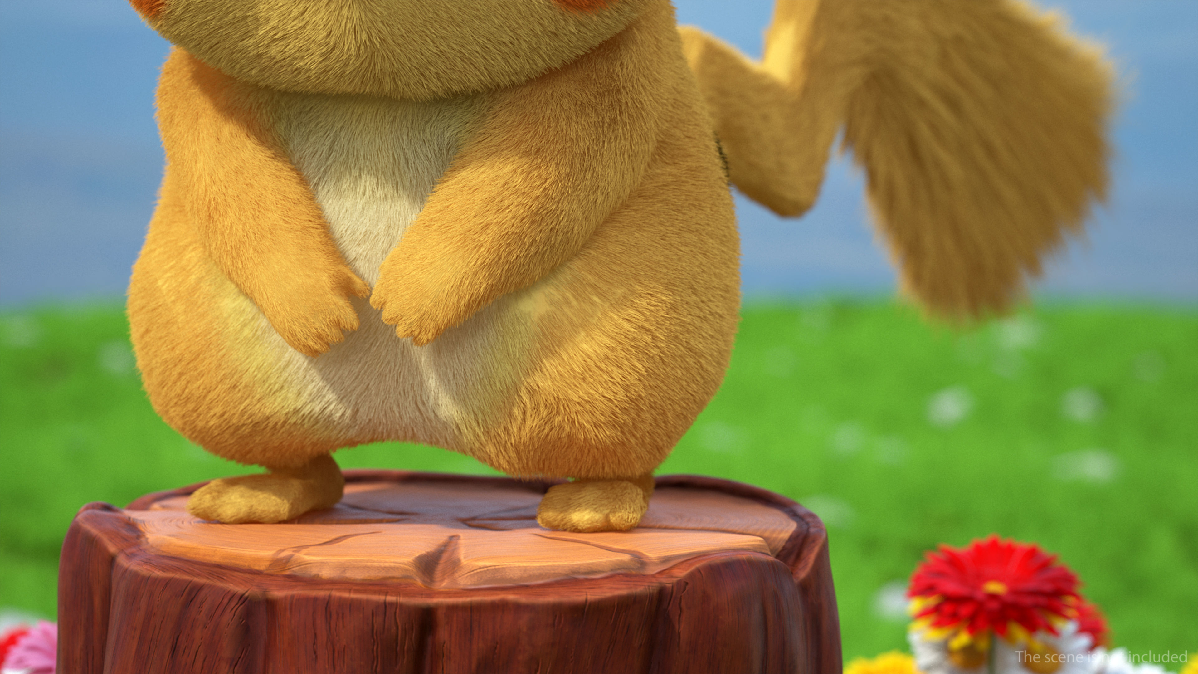 Pikachu Character Sad Fur 3D model_4