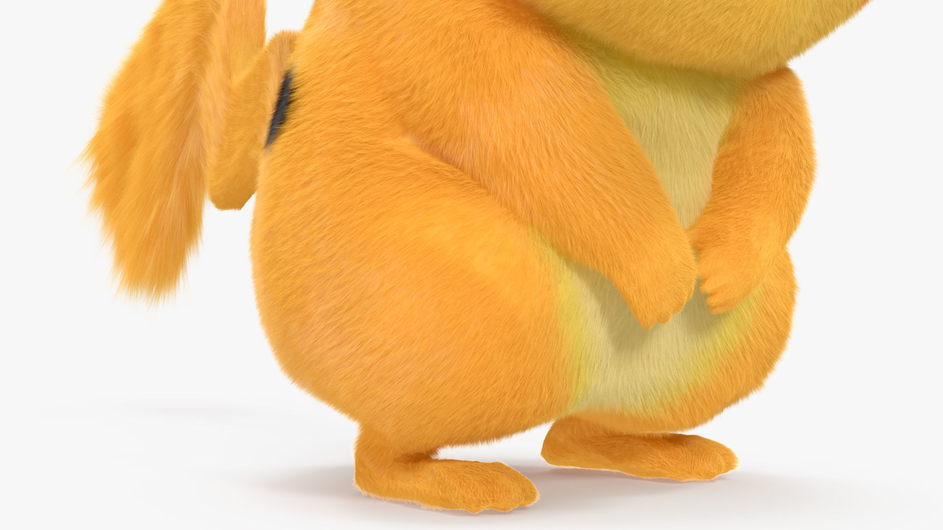 Pikachu Character Sad Fur 3D model_12