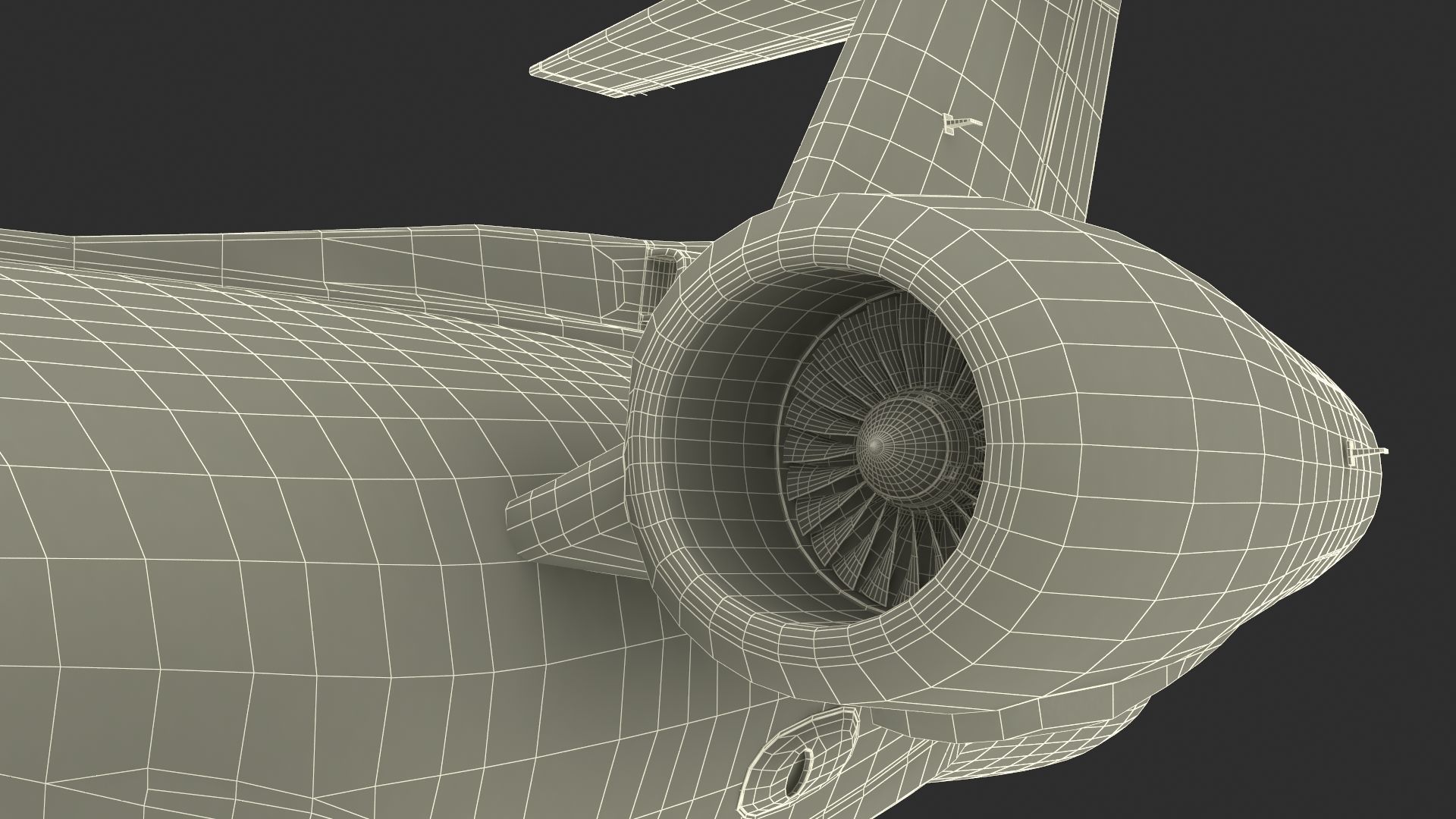 CAEW G550 White in Takeoff Position 3D model_28