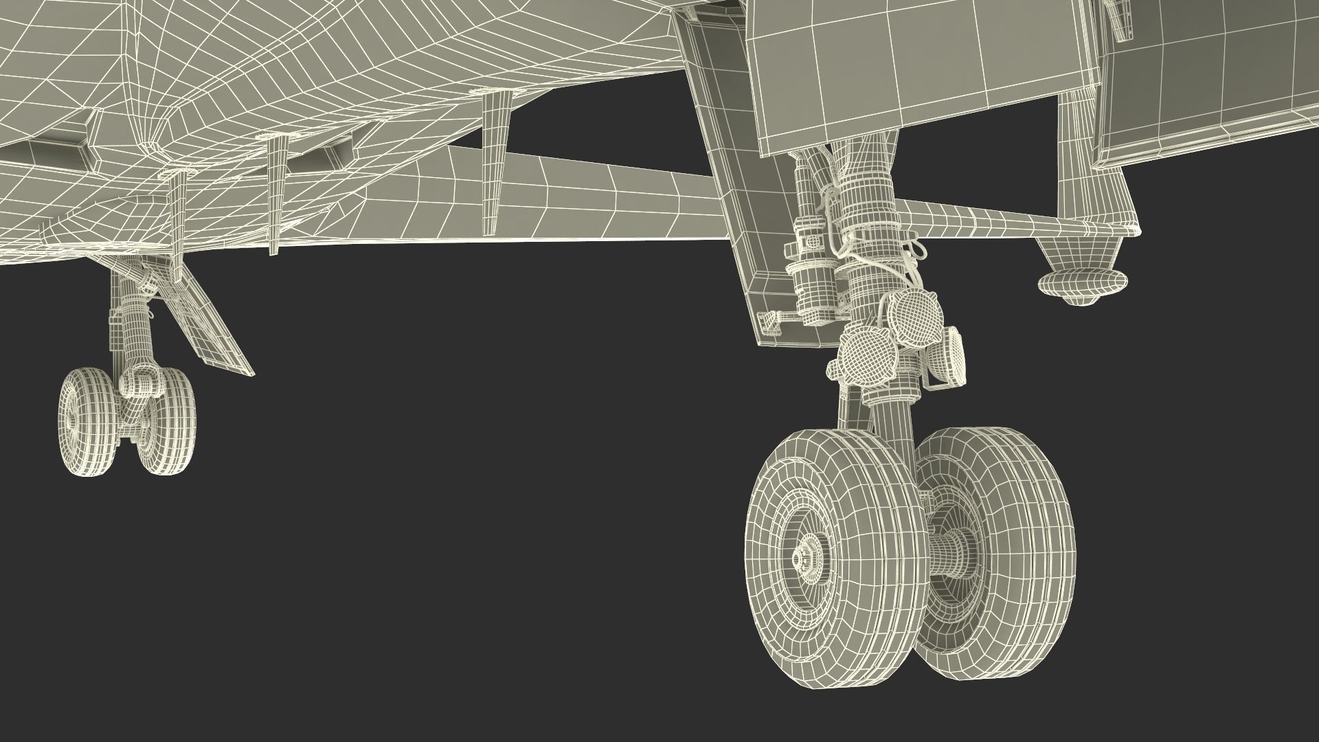 CAEW G550 White in Takeoff Position 3D model_27