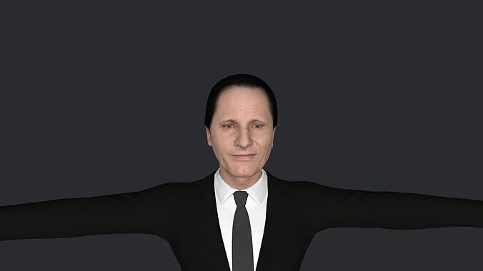 Viggo Mortensen  Hyper Realistic Full Body  Rigged 3D Character 3D model