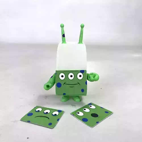 Alphablocks Fred the Alien Poseable Figure