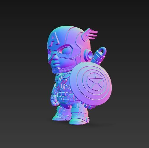 Dark Heroes Collection 6Piece 3D Keychain Model Set 3D print model_41