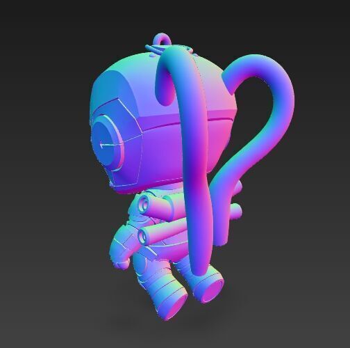 Dark Heroes Collection 6Piece 3D Keychain Model Set 3D print model_53