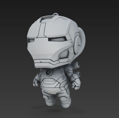 Dark Heroes Collection 6Piece 3D Keychain Model Set 3D print model_44