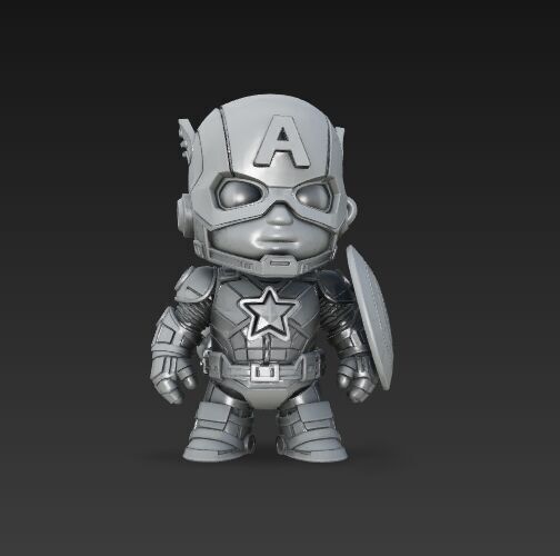 Dark Heroes Collection 6Piece 3D Keychain Model Set 3D print model_33