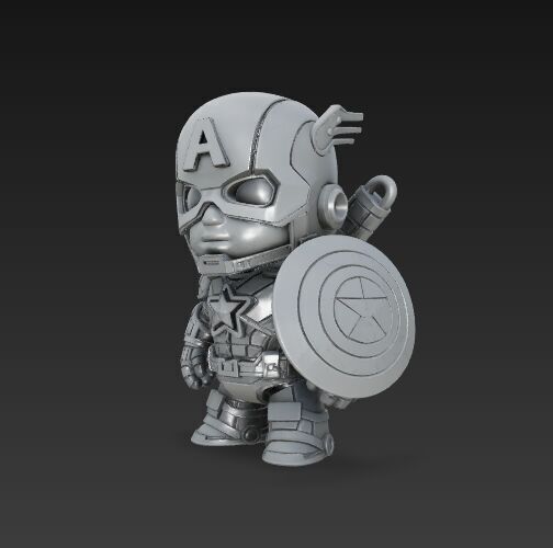 Dark Heroes Collection 6Piece 3D Keychain Model Set 3D print model_13