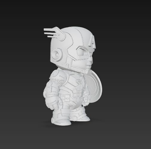 Dark Heroes Collection 6Piece 3D Keychain Model Set 3D print model_43