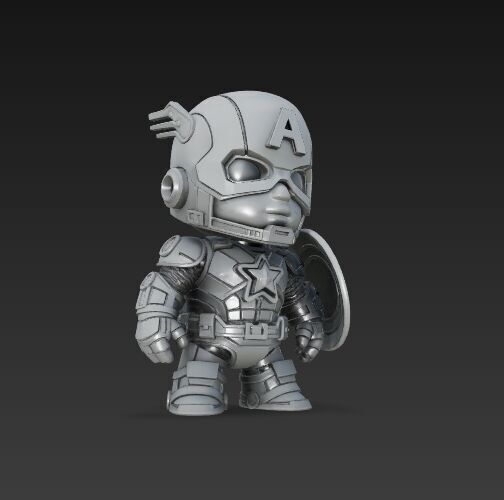Dark Heroes Collection 6Piece 3D Keychain Model Set 3D print model_35