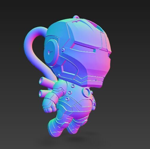 Dark Heroes Collection 6Piece 3D Keychain Model Set 3D print model_46