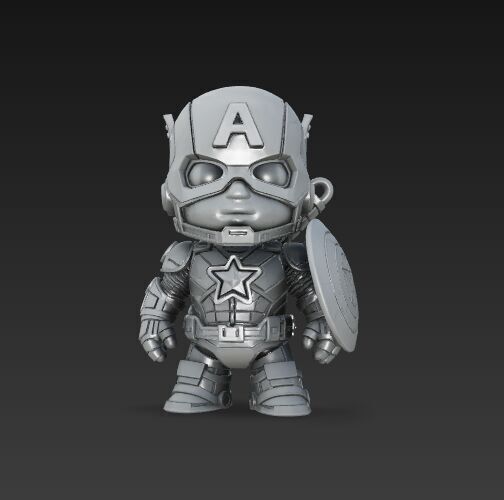 Dark Heroes Collection 6Piece 3D Keychain Model Set 3D print model_26