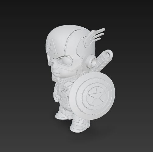 Dark Heroes Collection 6Piece 3D Keychain Model Set 3D print model_42