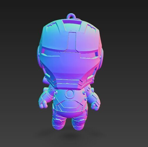 Dark Heroes Collection 6Piece 3D Keychain Model Set 3D print model_45