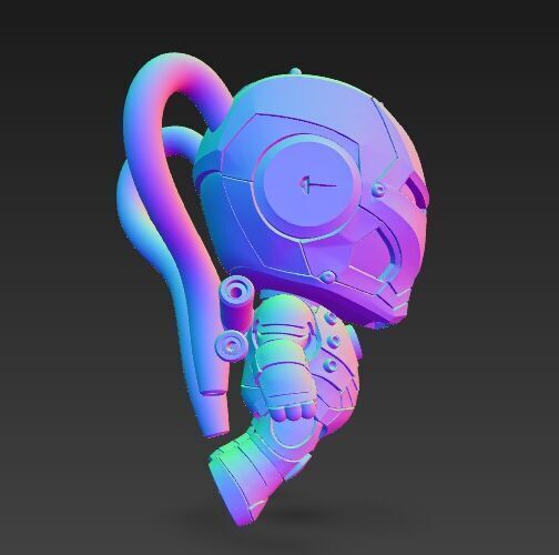 Dark Heroes Collection 6Piece 3D Keychain Model Set 3D print model_54