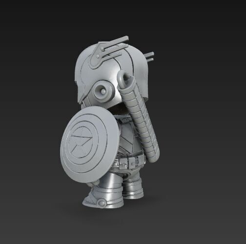 Dark Heroes Collection 6Piece 3D Keychain Model Set 3D print model_11