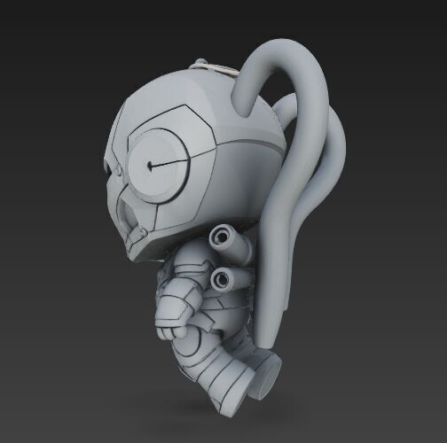 Dark Heroes Collection 6Piece 3D Keychain Model Set 3D print model_60