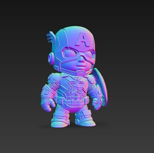 Dark Heroes Collection 6Piece 3D Keychain Model Set 3D print model_15