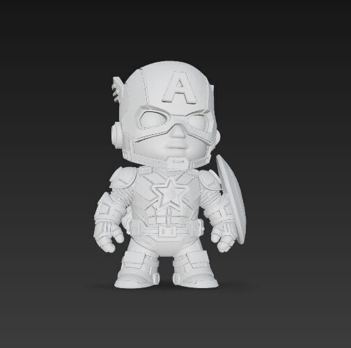 Dark Heroes Collection 6Piece 3D Keychain Model Set 3D print model_39