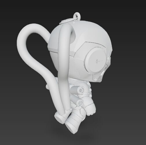 Dark Heroes Collection 6Piece 3D Keychain Model Set 3D print model_50