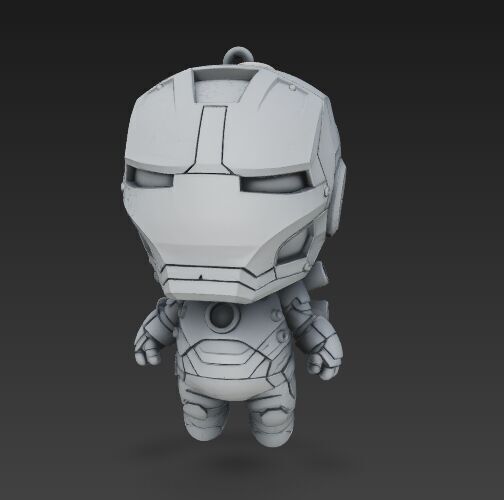 Dark Heroes Collection 6Piece 3D Keychain Model Set 3D print model_48