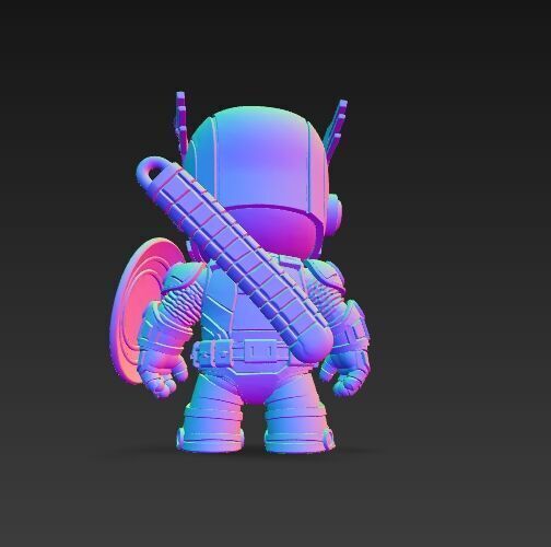 Dark Heroes Collection 6Piece 3D Keychain Model Set 3D print model_25