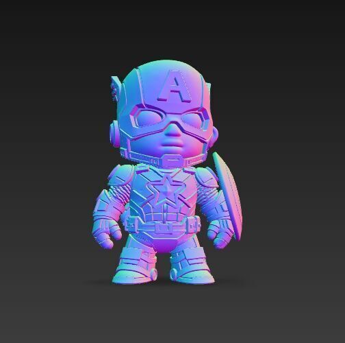Dark Heroes Collection 6Piece 3D Keychain Model Set 3D print model_36
