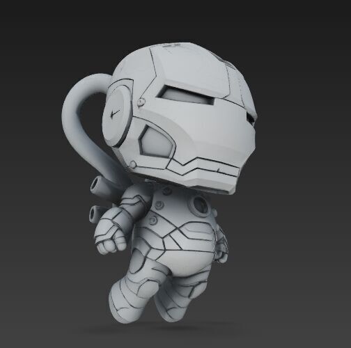 Dark Heroes Collection 6Piece 3D Keychain Model Set 3D print model_63