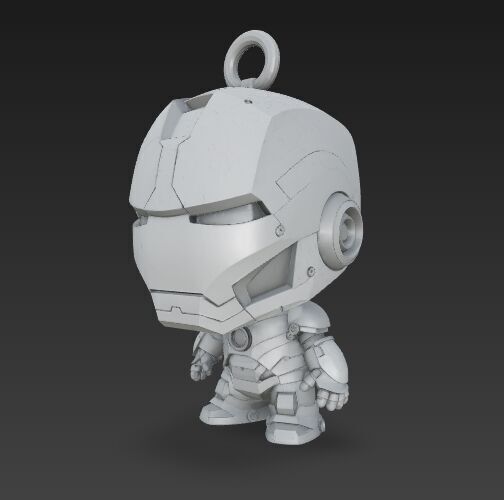 Dark Heroes Collection 6Piece 3D Keychain Model Set 3D print model_58