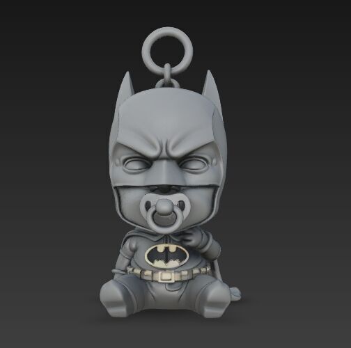 Dark Heroes Collection 6Piece 3D Keychain Model Set 3D print model_16