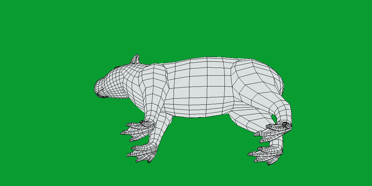 Capybara Low-poly 3D model_51