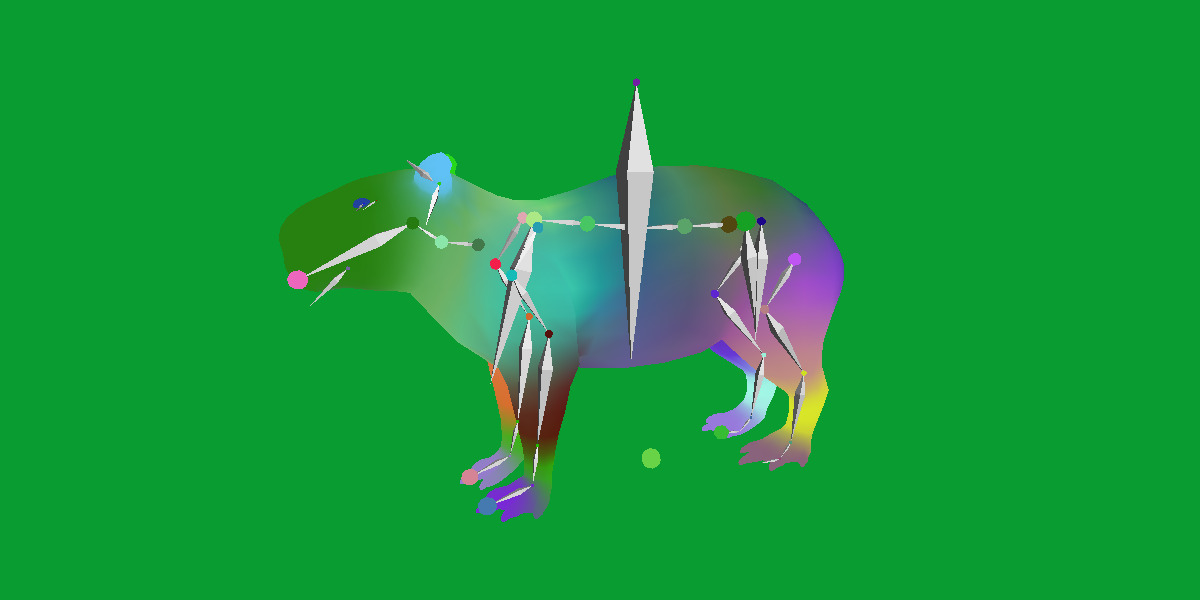 Capybara Low-poly 3D model_4