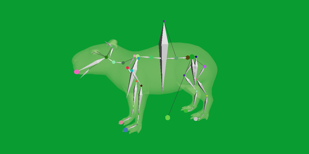 Capybara Low-poly 3D model_6