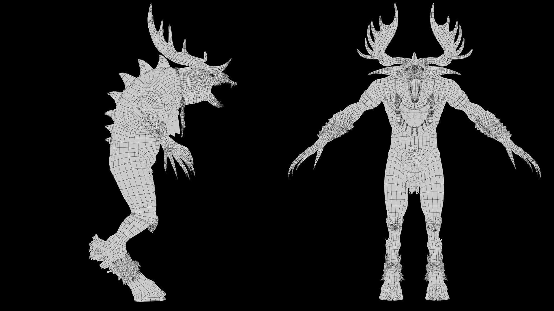 Shadowclaw Low-poly 3D model_51
