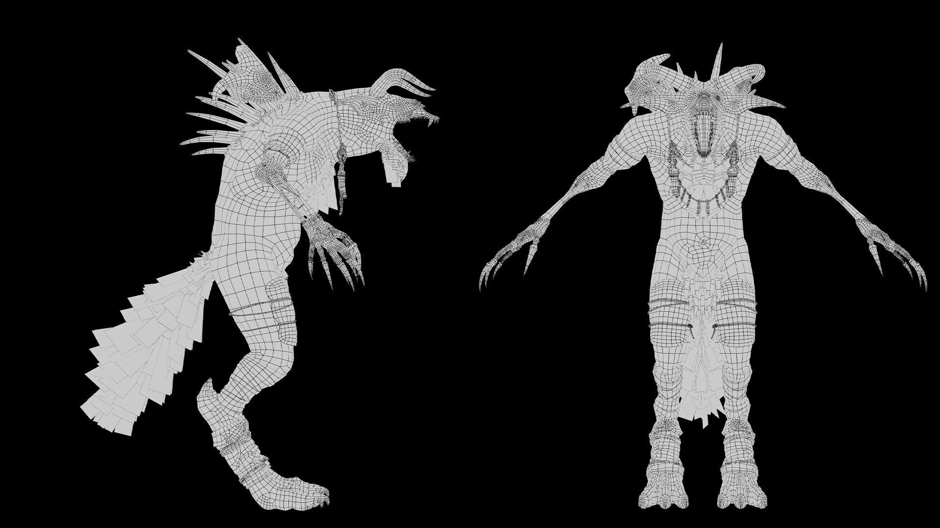 Shadowclaw Low-poly 3D model_43