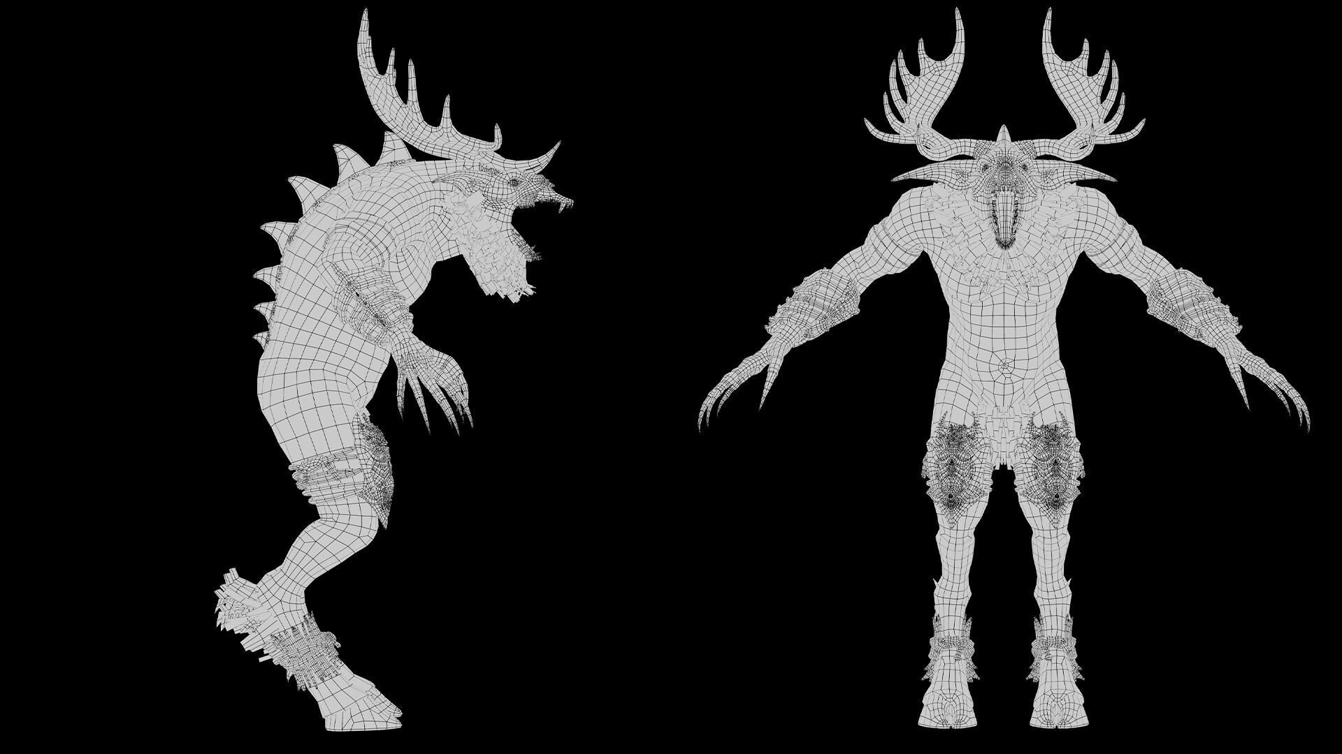Shadowclaw Low-poly 3D model_44