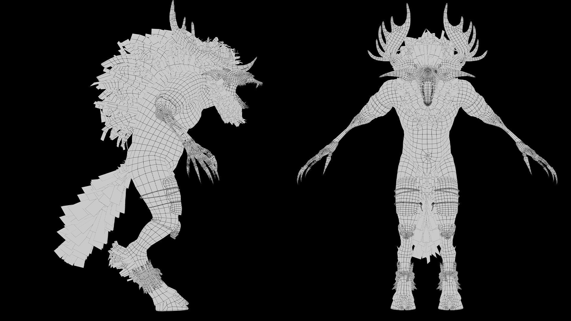 Shadowclaw Low-poly 3D model_50