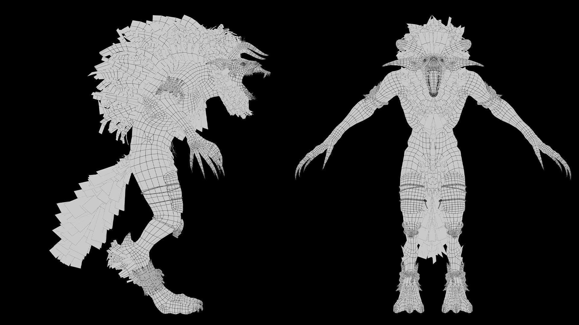 Shadowclaw Low-poly 3D model_46